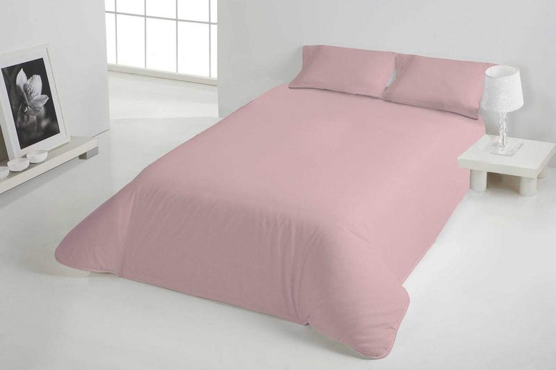 DDECOR Live beautiful DDECOR Soft Streak 400TC 100 Cotton Single Bedsheet with 1 Pillow Covers Pink  - Image 1