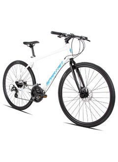 Spartan 700c Dolomite Road Bike | 19 inch wheel size | 24 speed Shimano gears| for teens | Slate white  - Image 1