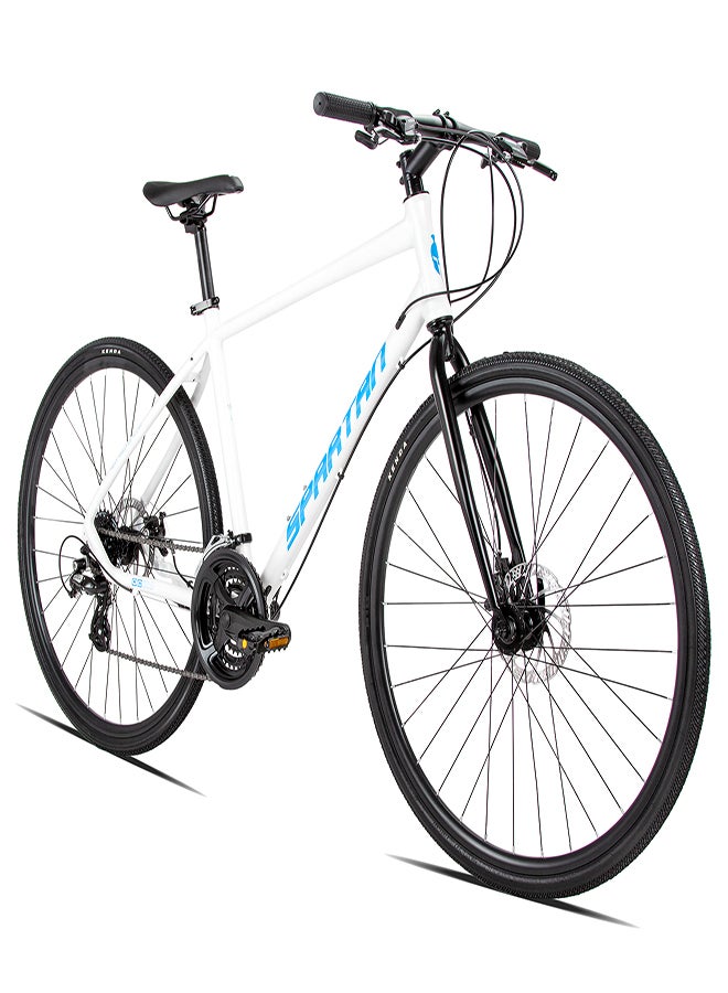 Spartan 700c Dolomite Road Bike | 19 Inch Wheel Size | 24 Speed Shimano Gears | White Color  - Image 3