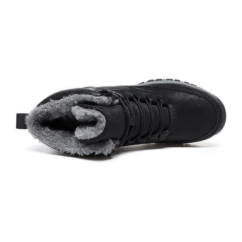 Winter Plus Size Outdoor Cold Snow Boots Boys Cotton And Thickening Warm Martin Boots Cotton Shoes Men'S - Image 5