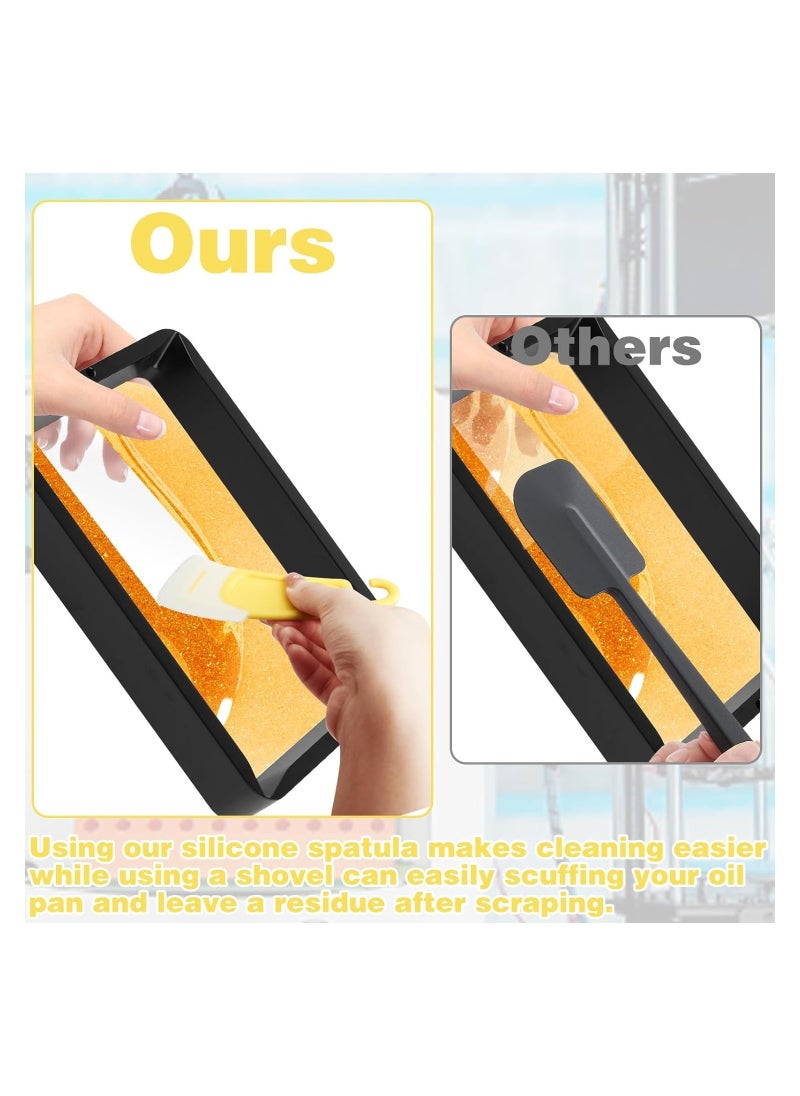 Generic 2pcs Silicone Spatula, 3D Printer Silicone Scraper Suitable for Removing Printer Oil Scraper Tools, Remove Printing Resin Rubber Spatula Tools, Kitchen Scraper for Cleaning Dishes Pots Pans  - Image 5
