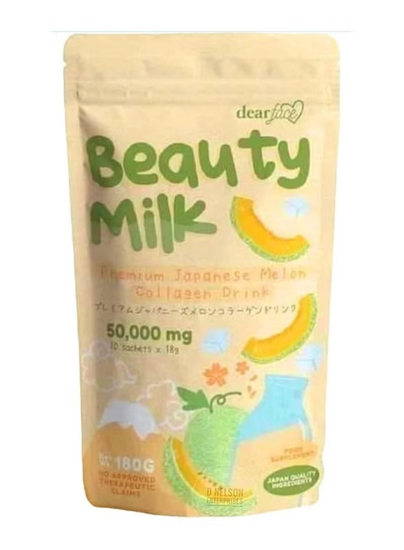 دير فيس حليب بيوتي ميلك مشروب كولاجين البطيخ الياباني الفاخر - Image 1