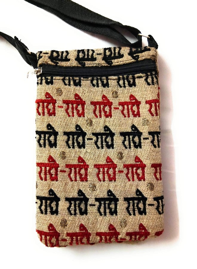 Chircrafts Sling Bag Handbag Cross body Cotton Canvas Cloth Handmade Radhe Printed Small | for Girls & women - Image 4