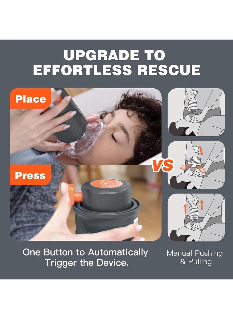 Automatic Choking Rescue Device for Kids and Adults with 3 Masks Portable Anti Choking Device Strong Suction Home Emergency Kit First Aid Airway Assist Device Heimlich Maneuver Device - Image 3
