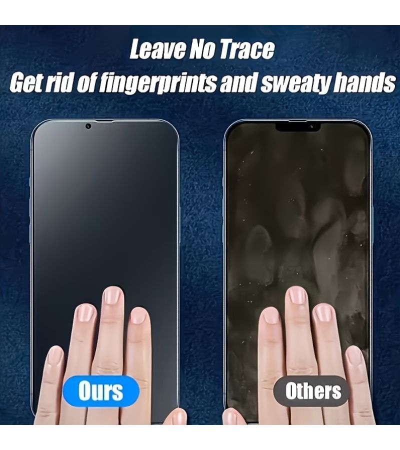 3 Pack Matte Privacy Screen Protector Full Coverage for iPhone 15 - Image 5
