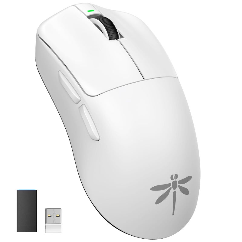 VGN Dragonfly F1 Pro Max Wireless Gaming Mouse 130h Playtime Long Endurance 55g Lightweight PAW3395 26K DPI Flagship Sensor 4000Hz Polling Rate Supported Low Latency Esports Peripherals White - Image 2