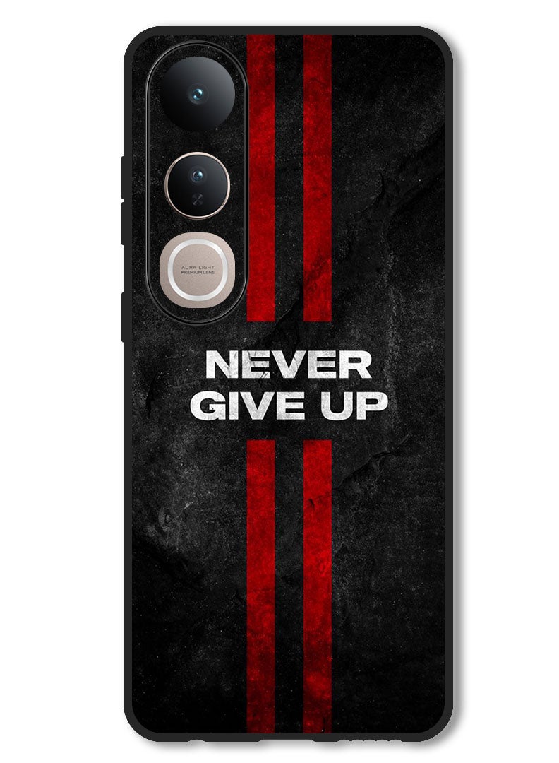 Theodor Case Compatible with Vivo V50 Lite Protection Shockproof Bumper Cover Never Give up stripes - Image 1