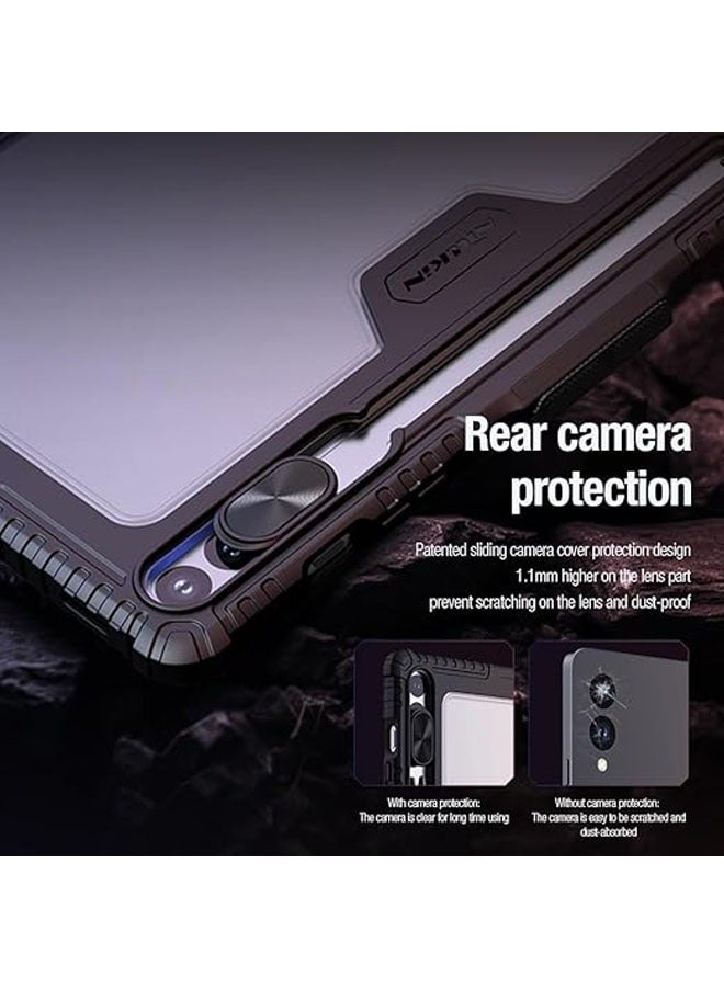 general Compatible with Samsung Galaxy Tab S9 Ultra Case 14.6 Inch Leather Case Pro Multi-Angle Folding Style for Galaxy Tab S9 Ultra Case - Image 2