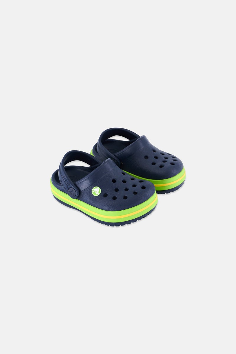 crocs Toddlers Boy Slingback Clog, Navy - Image 1
