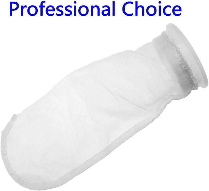 Honritone Nylon Mesh Filter Sock Bag 4 Inch Ring 50/100 / 200/300 / 400 Micron - by 15 Inch Long – 5 Pack (75 Micron - 4 Inch Ring) - Image 2