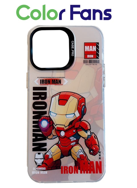 Case for iPhone 13 Pro 6.1 inch with Iron Man Pattern Cover