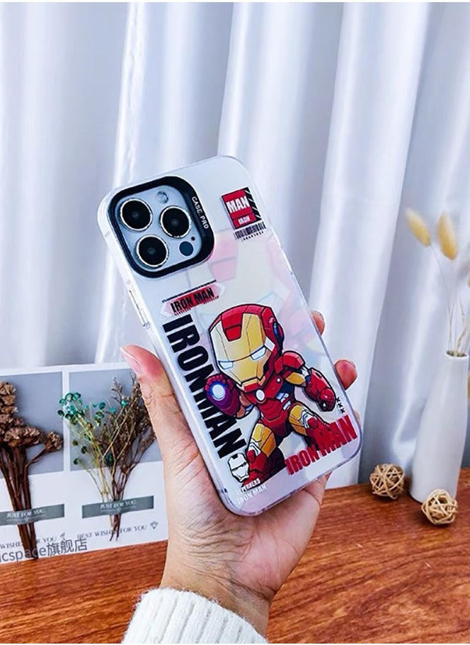 Case for iPhone 13 Pro 6.1 inch with Iron Man Pattern Cover