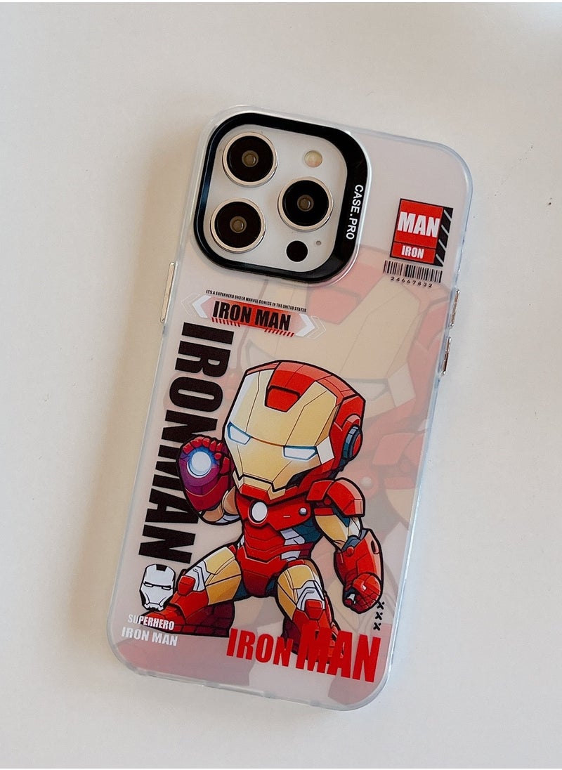 Case for iPhone 13 Pro 6.1 inch with Iron Man Pattern Cover