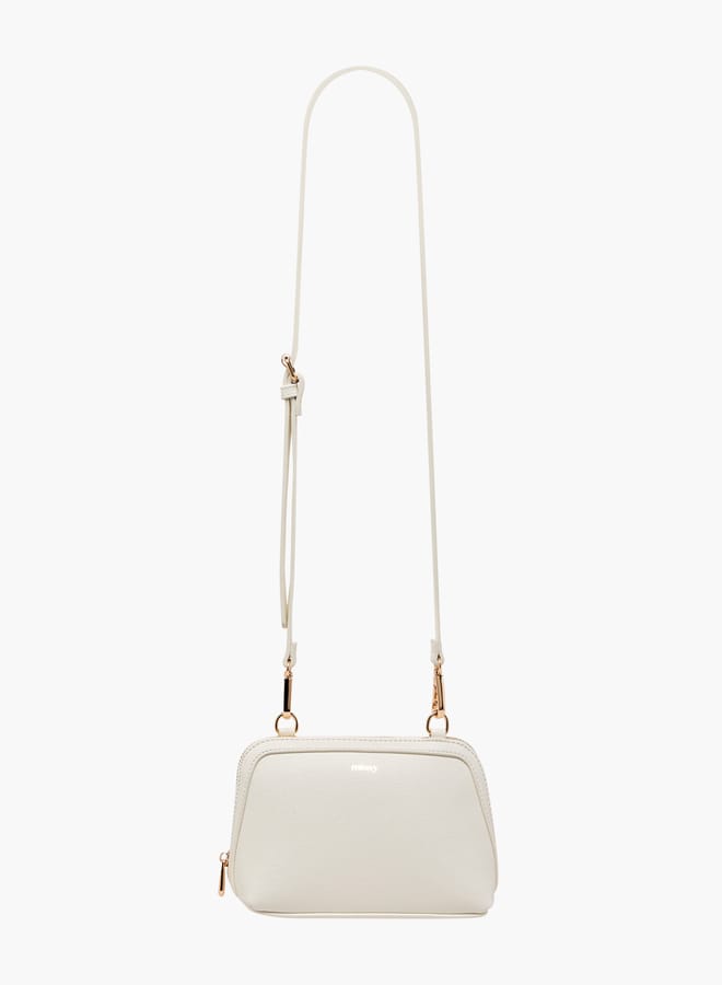 MISSY Women Panelled Crossbody Bag with Detachable Strap and Zip Closure  - Image 2