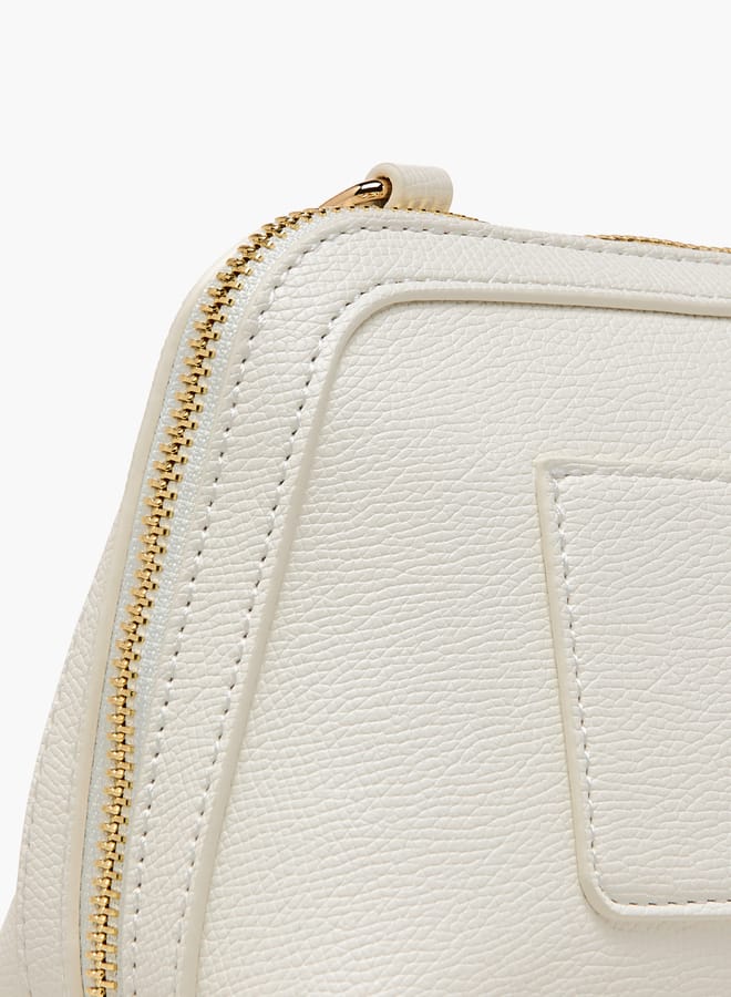 MISSY Women Panelled Crossbody Bag with Detachable Strap and Zip Closure  - Image 5