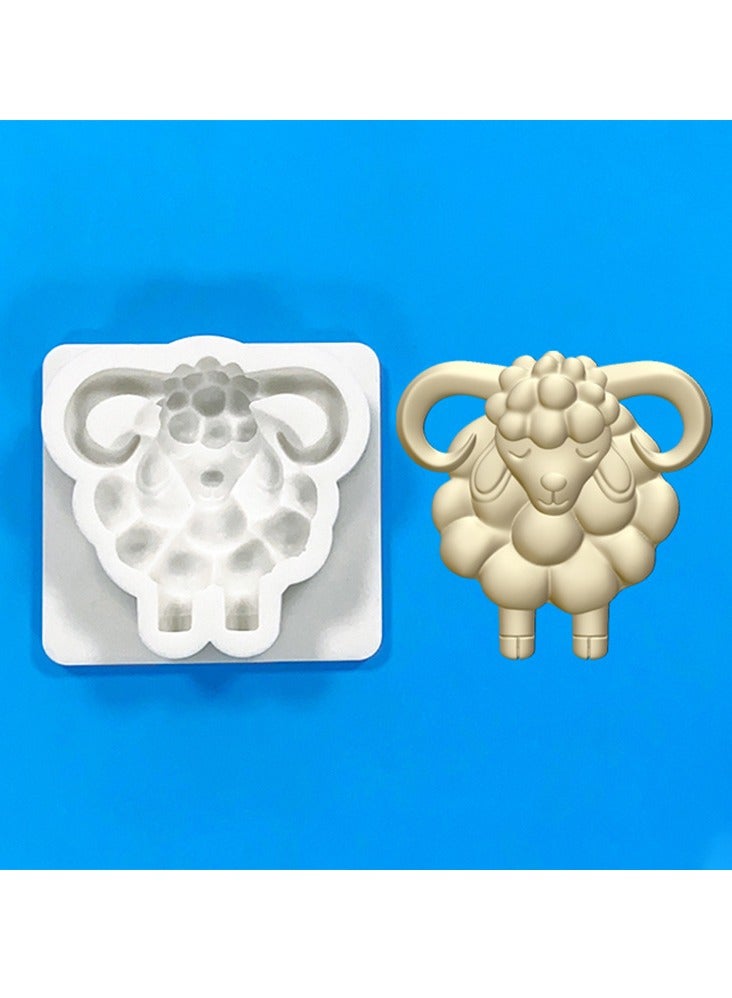 3D animal Sheep silicone mold cake decoration Goat Fondant chocolate cake candy mold SL-3768-1