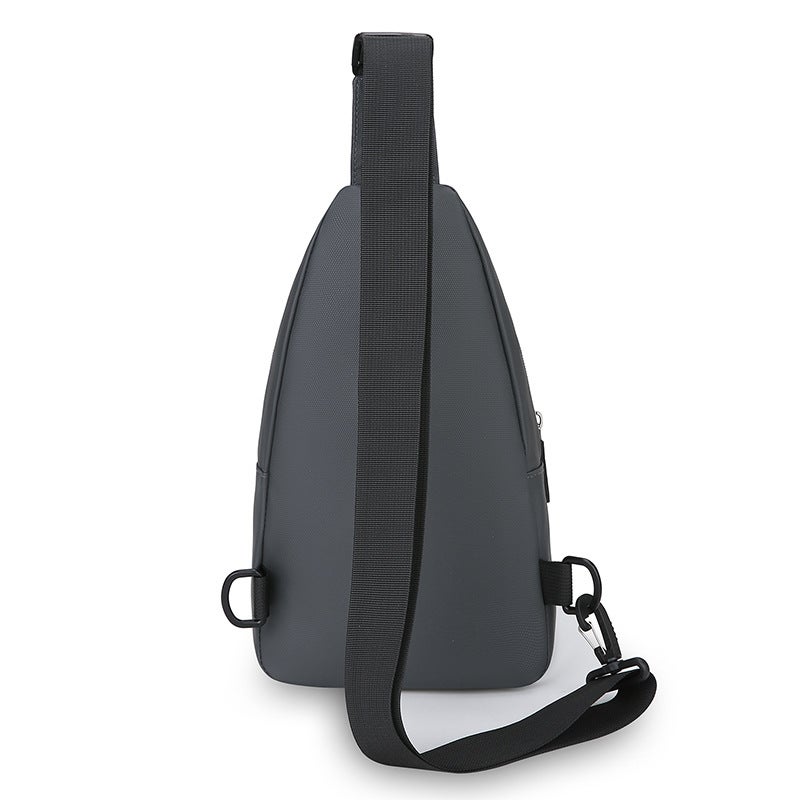 Men's Fashion PU Crossbody Bag Waterproof Lightweight Large Capacity Chest Sling Bag - Image 4