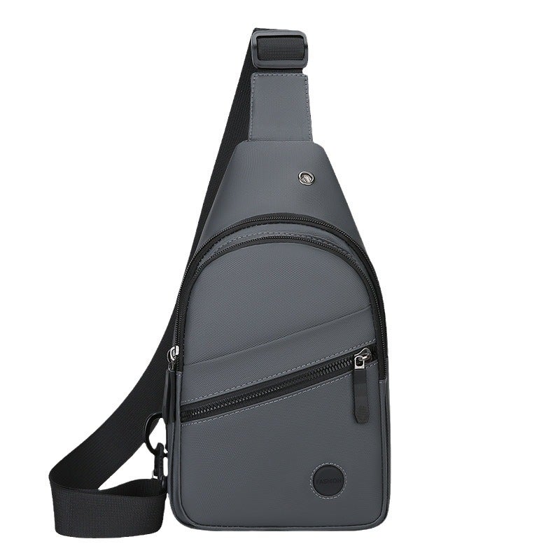 Men's Fashion PU Crossbody Bag Waterproof Lightweight Large Capacity Chest Sling Bag - Image 5