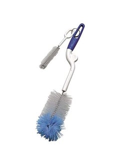 pigeon 2-In-1 Bottle And Nipple Brush - Blue/White 