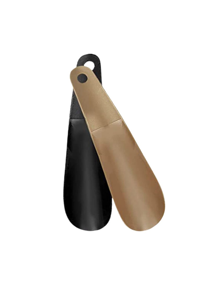 Generic 2-Pack Shoe Horn Plastic Shoe Horn Travel Shoe Horn Shoe Helpers Travel Shoe Horn for Men&women and Senior Shoes Boots Shoe Horn Plastic Shoe Horns for Men and women  - Image 1