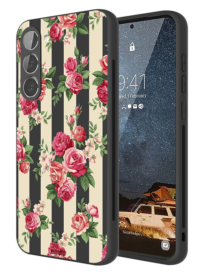 Tolwak Samsung Galaxy S23 5G Protective Case Cover Roses Pattern - Image 1