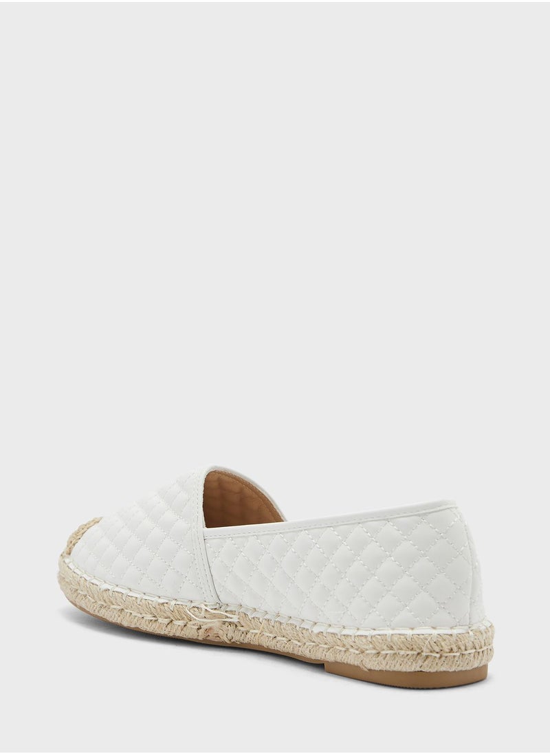 ELLA - Quilted Toe Cap Espadrille - Image 1