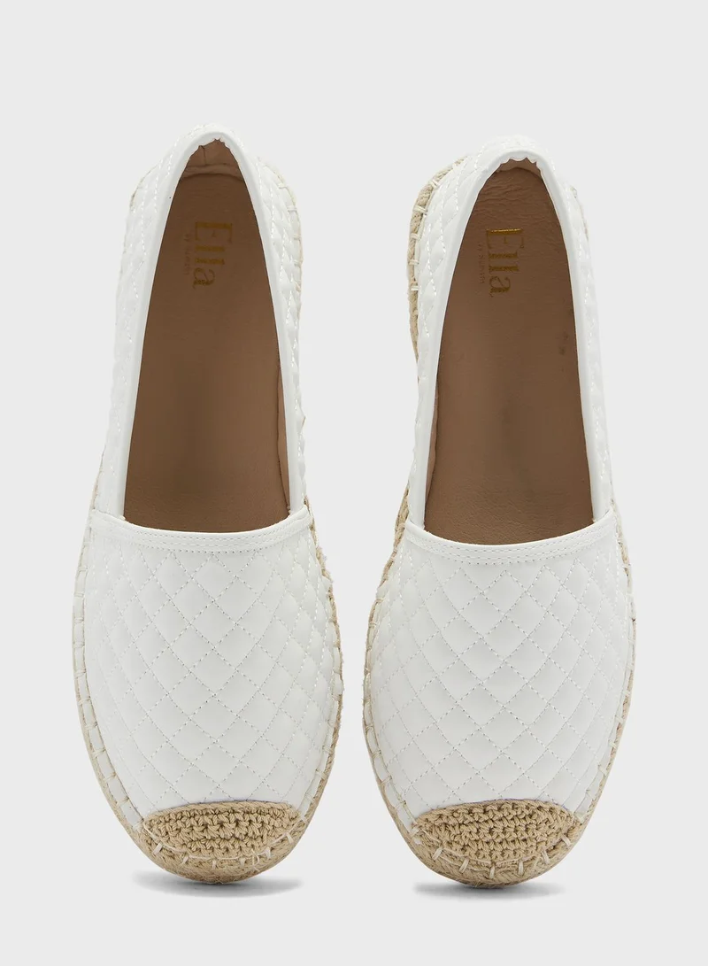 ELLA Quilted Toe Cap Espadrille