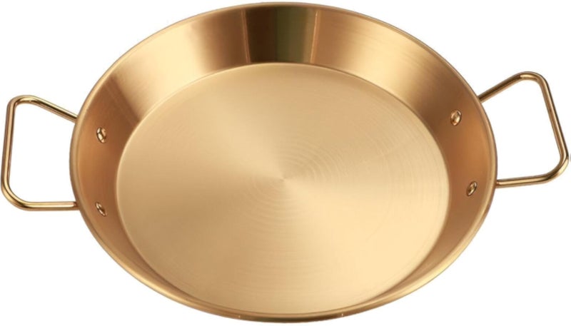 Stainless Steel Dinner Plates, Dessert Salad Plates Small Pot with Handle, Reusable Korean Ramen Bowl, Metal Plate for Camping Home Kitchen (1PCS)