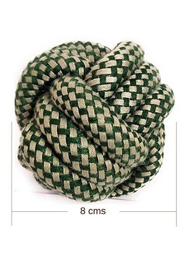 لعبة كرة حبل متينة للمضغ/تنظيف الأسنان/لعب مثالية للقطط/الجراء والكلاب - كبيرة (قد يختلف اللون) - Image 5