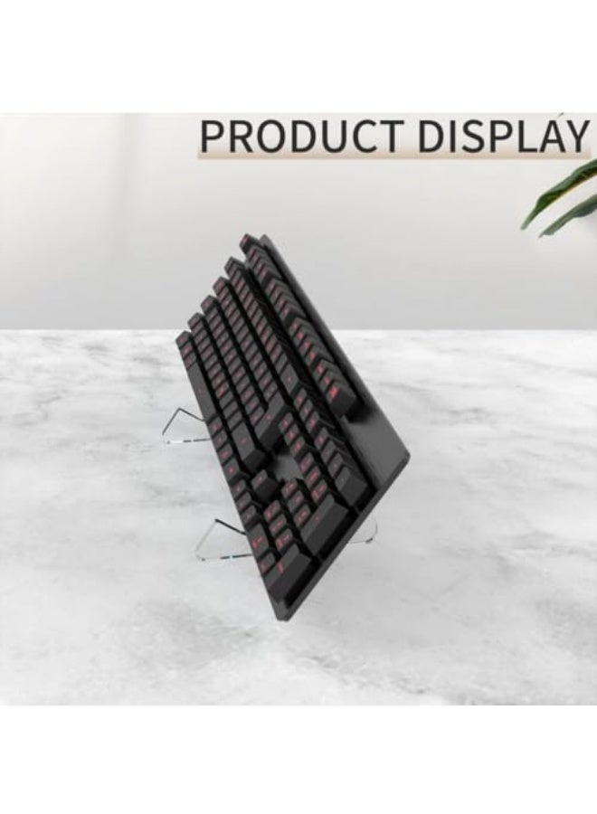 Keyboard Stand, Acrylic Panel Computer Keyboard Stand, Keyboard Tray Organizer, Transparent For Easy Storage, For Desk Storage, Home, School, With Silicone Non-Slip Housing - Image 5