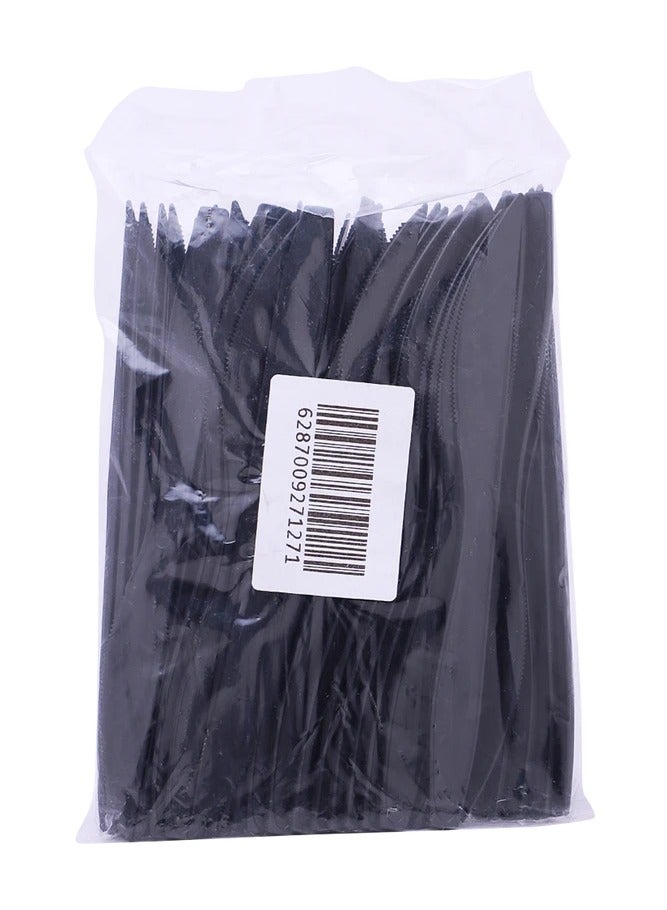 إس كيه بي بلاستيك سكين سميك اسود 50 حبة - Image 3