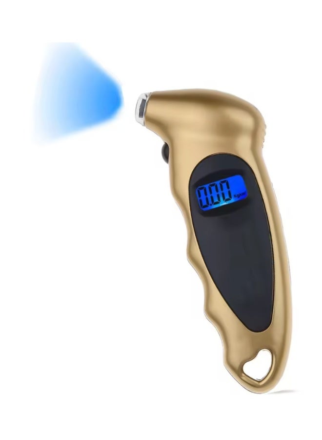 Digital Tyre Pressure Gauge Accurate 150 PSI 4 Ranges with Backlight LCD Display and Non-Slip Grip Tyre Pressure Checker for Cars, Bikes, Motorcycles - Image 1