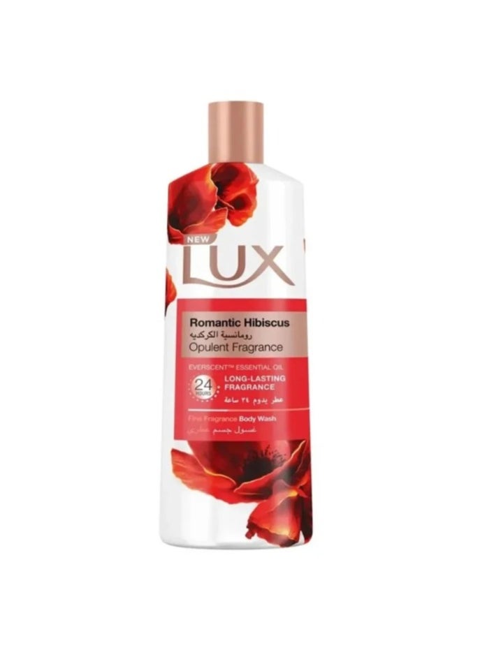 Lux Lux Perfumed Body Wash Romantic Hibiscus for 24 Hours Long Lasting Fragrance 250ML  - Image 1