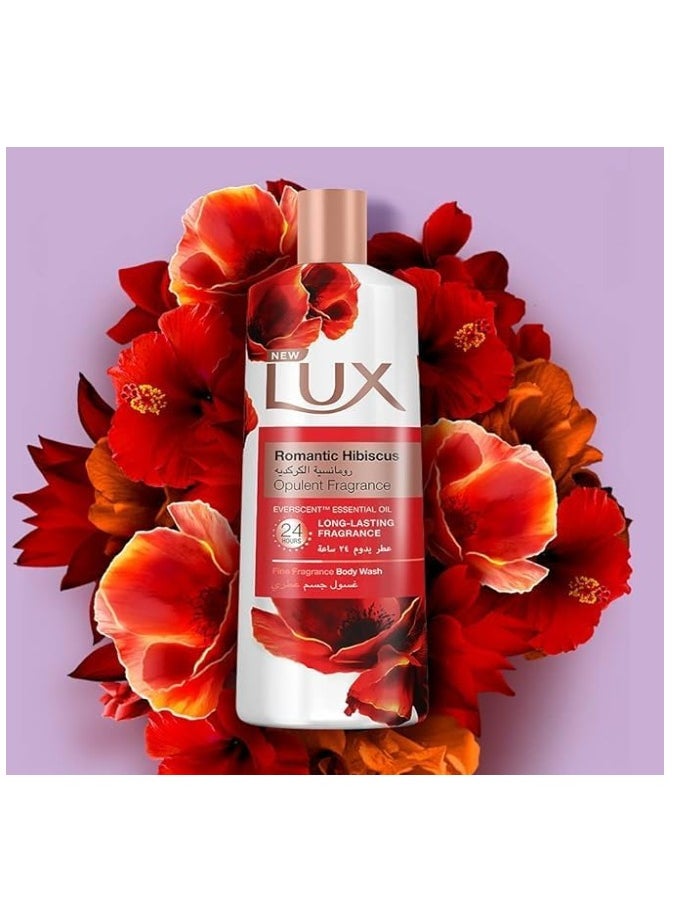 Lux Lux Perfumed Body Wash Romantic Hibiscus for 24 Hours Long Lasting Fragrance 250ML  - Image 2