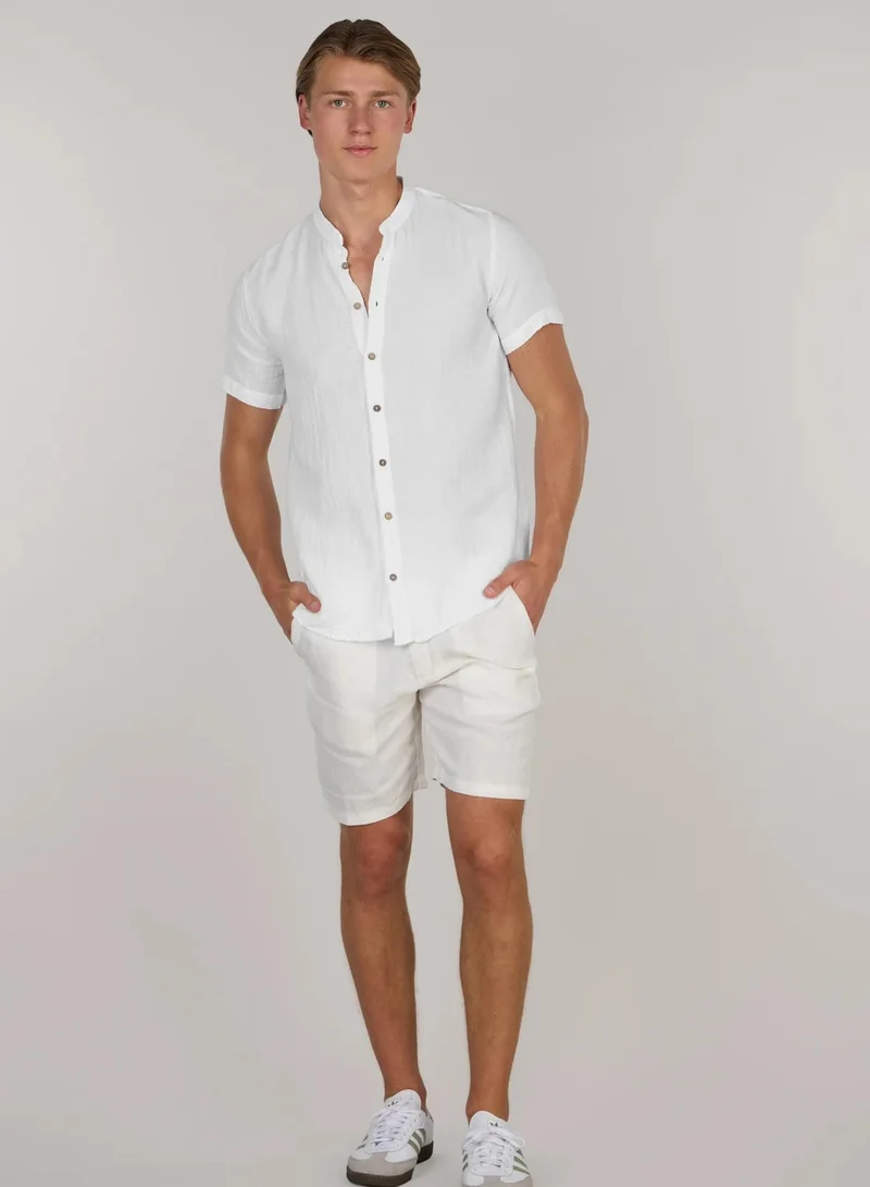 Just Nature Short Sleeve Classic Cotton Shirt