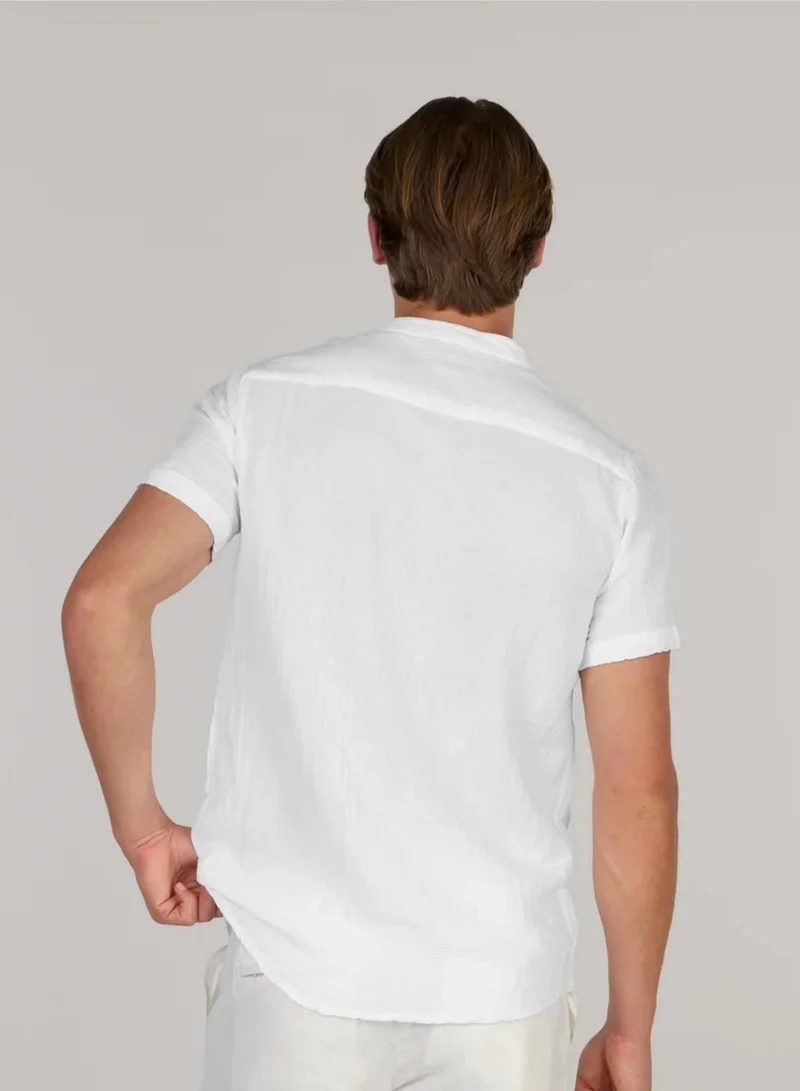 Just Nature  Short Sleeve Classic Cotton Shirt for Men | Best Price UAE