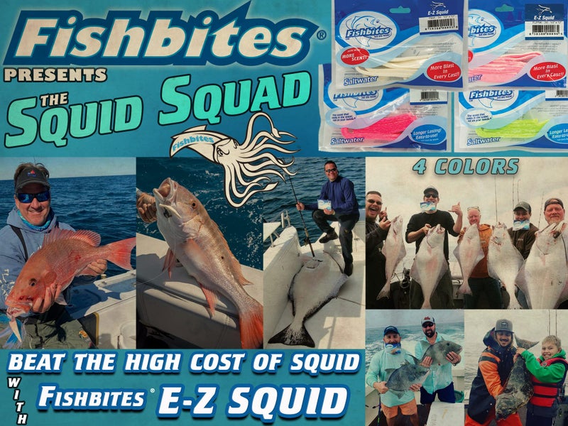 Fishbites® E-Z Squid - Longer Lasting (Chartreuse) - Image 2