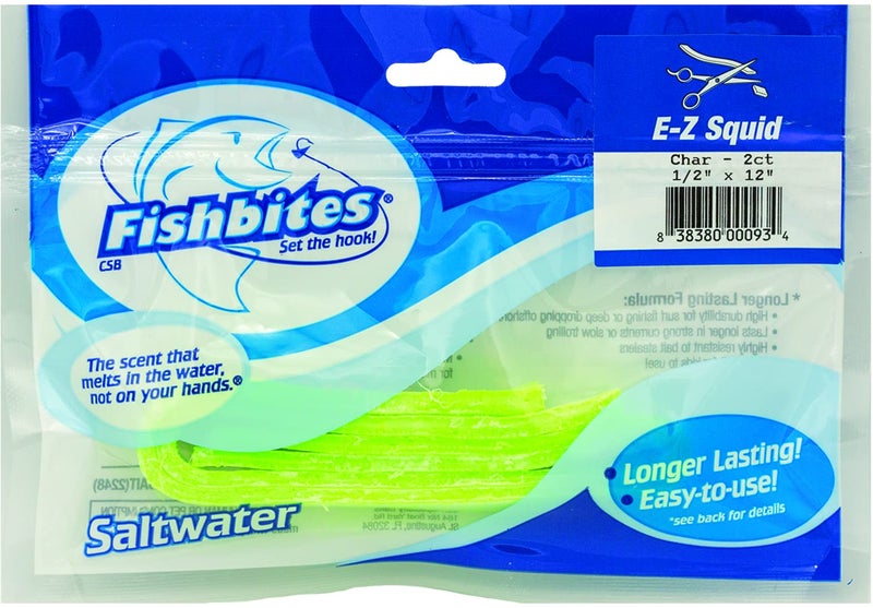 Fishbites® E-Z Squid - Longer Lasting (Chartreuse) - Image 3
