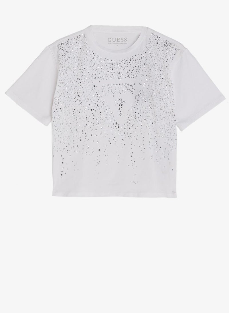 GUESS Youth Graphic Crew Neck T-Shirt - Image 2