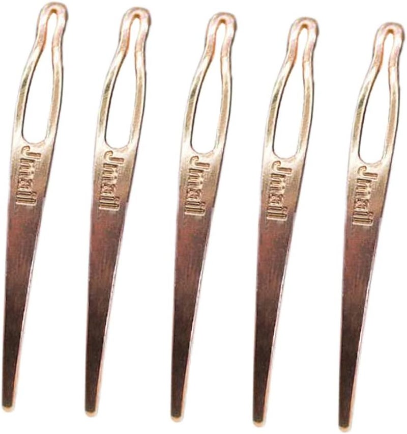 كلاراكو مجموعة أدوات تشبيك الضفائر (5 قطع) لبدء وصيانة الضفائر - ذهبي، 6.5 × 4.2 سم - Image 3