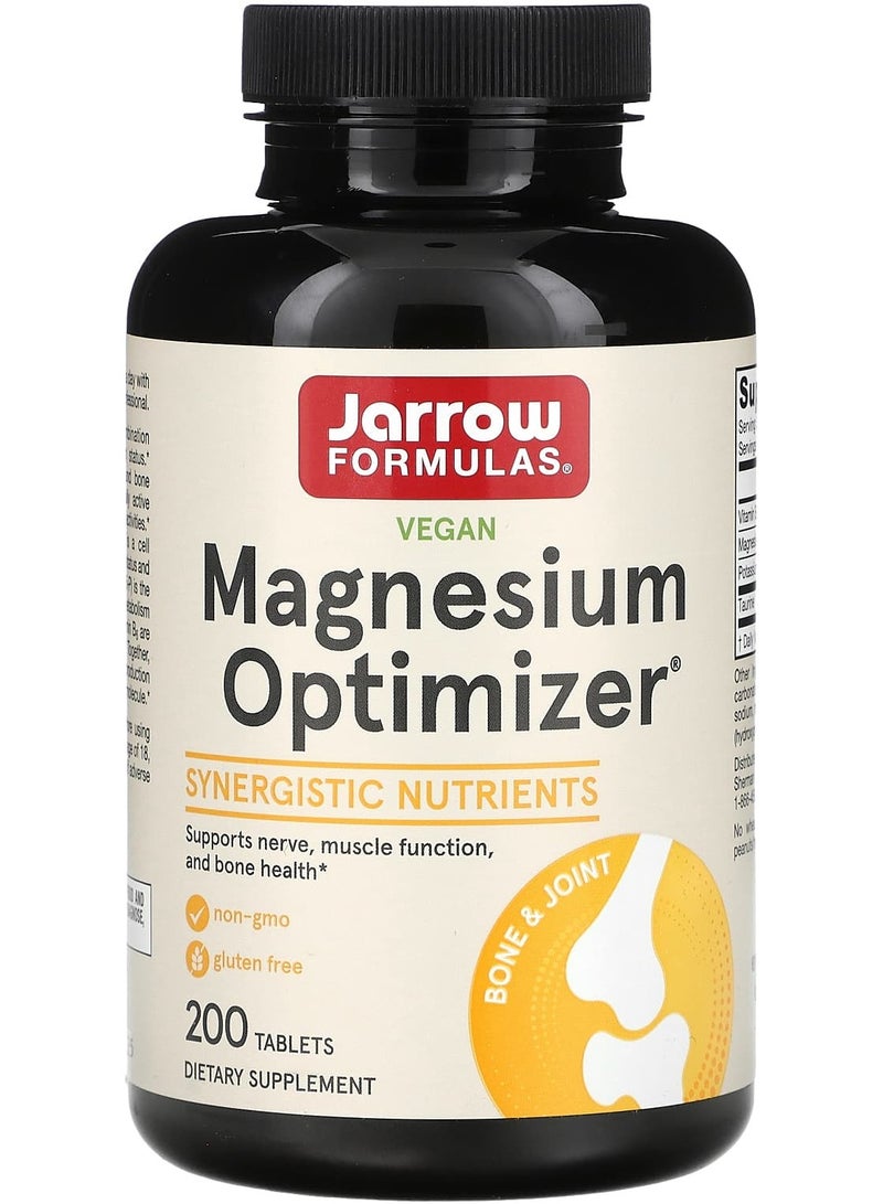 jarrow formulas Vegan Magnesium Optimizer, 200 Tablets