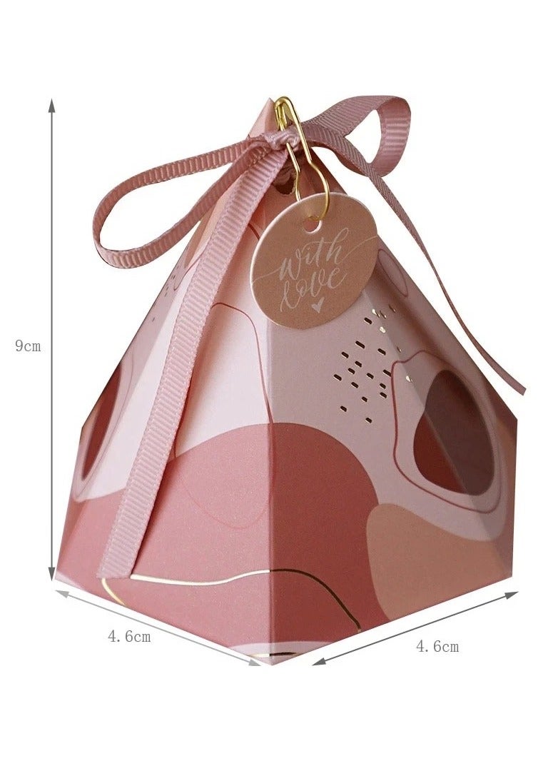 Set of 10 Elegant Pyramid-Shaped Favors – A Touch of Elegance for Your Events! - Image 1