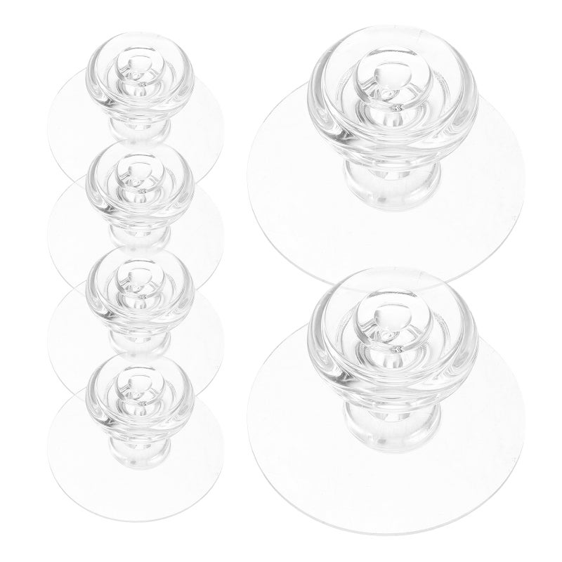 6pcs Transparent Adhesive Hooks: No Drill Heavy Duty Hooks Seamless Stick on Wall Hangers for Kitchen Bathroom Hanging Towel - Image 3