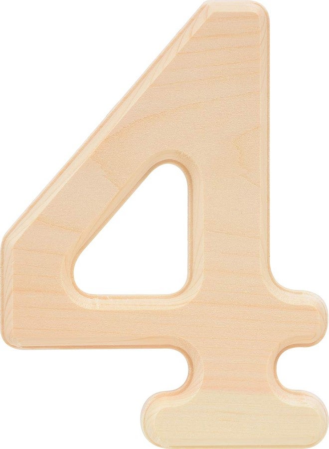 Hillman 847325 Pine House Number 4, 6.5-Inch Wood