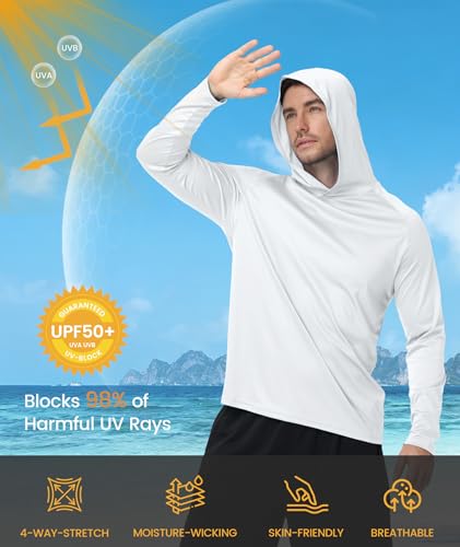 ZITY Fishing T Shirts for Men UV Sun Protection UPF 50+ Long Sleeve Tee T-Shirt Swimming T-Shirts Rash Guard Mens Shirts Pack - Image 3