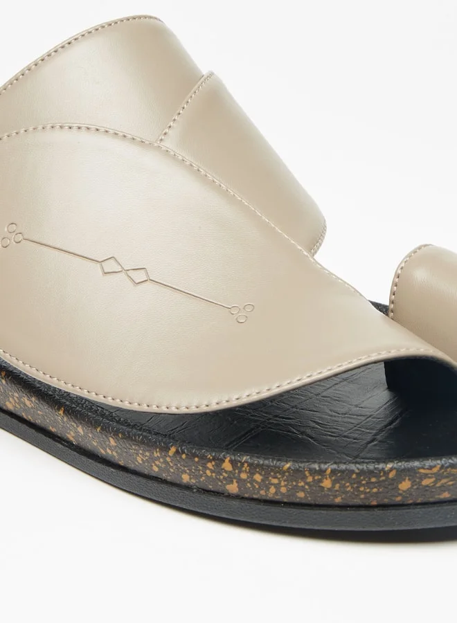 ال بي ال من شو اكسبرس Men Solid Slip-On Arabic Sandals with Toe Loop