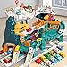 BLmukce Dinosaur Race Track Playset for Boys Kids 35 Dinosaur Climbing Hills Car Track Play Set with 10 Mini Racer Cars Birthday Gift for 3 4 5 6 7 8 Year Old Boys Girls - Image 2