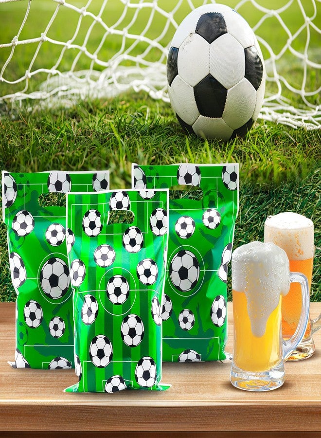Nelisylux Soccer Goodie Bags, Soccer Gift Bags, 50Pcs Soccer Party Favors Soccer Snack Bags Candy Goody Treat Bags for Soccer Themed Party Favors Birthday Theme Sports Events Football Birthday Party Decorations - Image 2