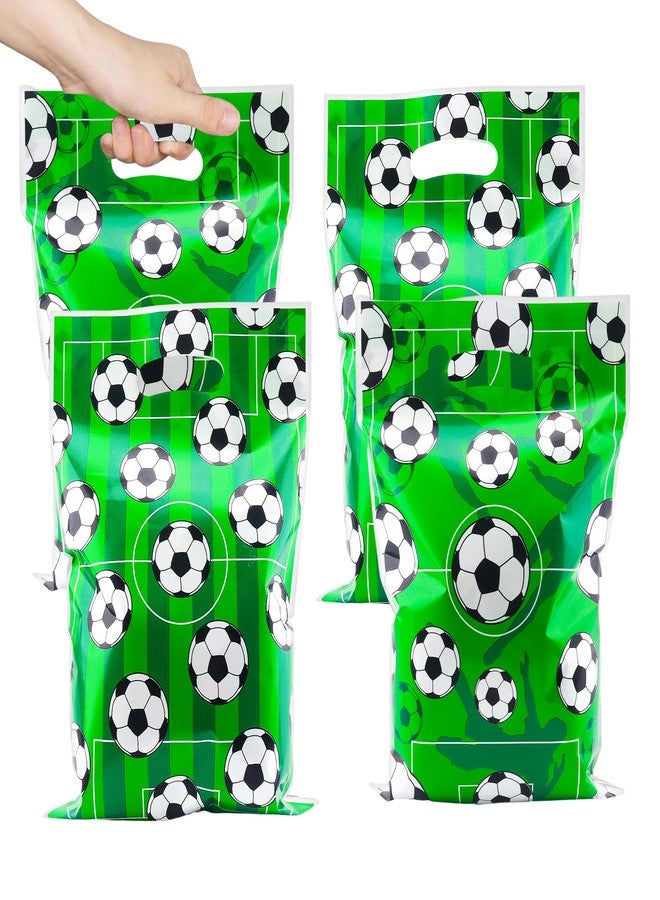 Nelisylux Soccer Goodie Bags, Soccer Gift Bags, 50Pcs Soccer Party Favors Soccer Snack Bags Candy Goody Treat Bags for Soccer Themed Party Favors Birthday Theme Sports Events Football Birthday Party Decorations - Image 1