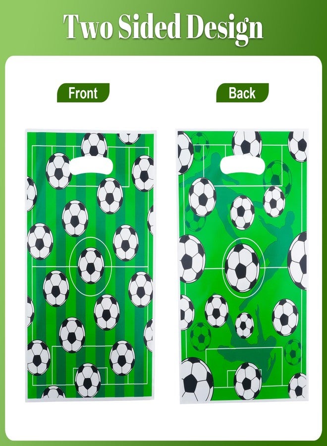 Nelisylux Soccer Goodie Bags, Soccer Gift Bags, 50Pcs Soccer Party Favors Soccer Snack Bags Candy Goody Treat Bags for Soccer Themed Party Favors Birthday Theme Sports Events Football Birthday Party Decorations - Image 4